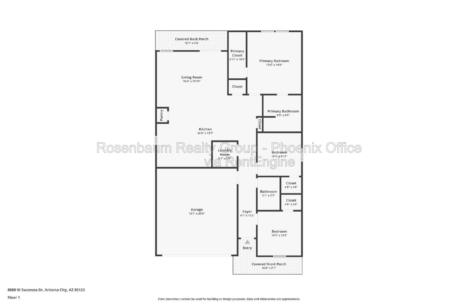 Gorgeous single-story 3-beds, 2-baths home in Arizona City! property image