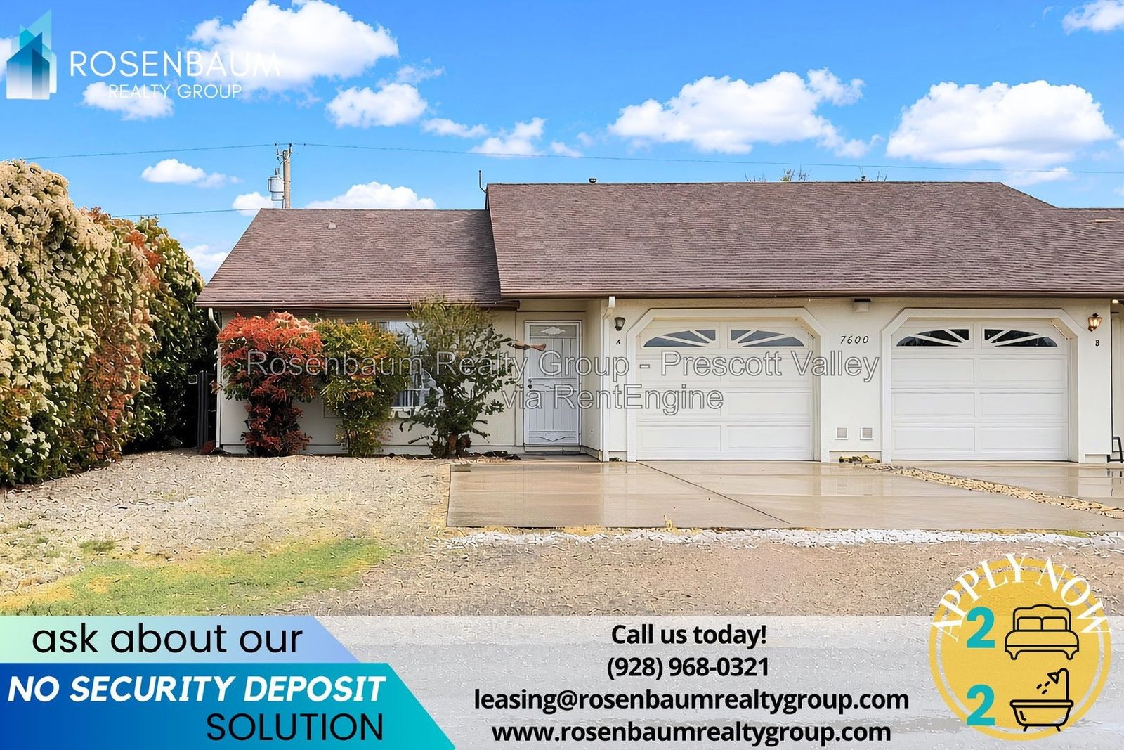 Beautifully charming 2-bedrooms, 2-baths duplex home in Prescott Valley! property image